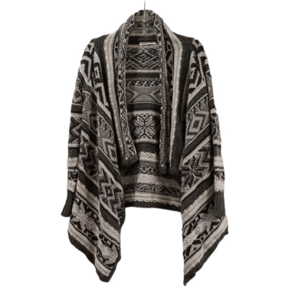 Old Navy Indie Knit Drape Front South Western Wonen's  Size XS Cardigan Sweater